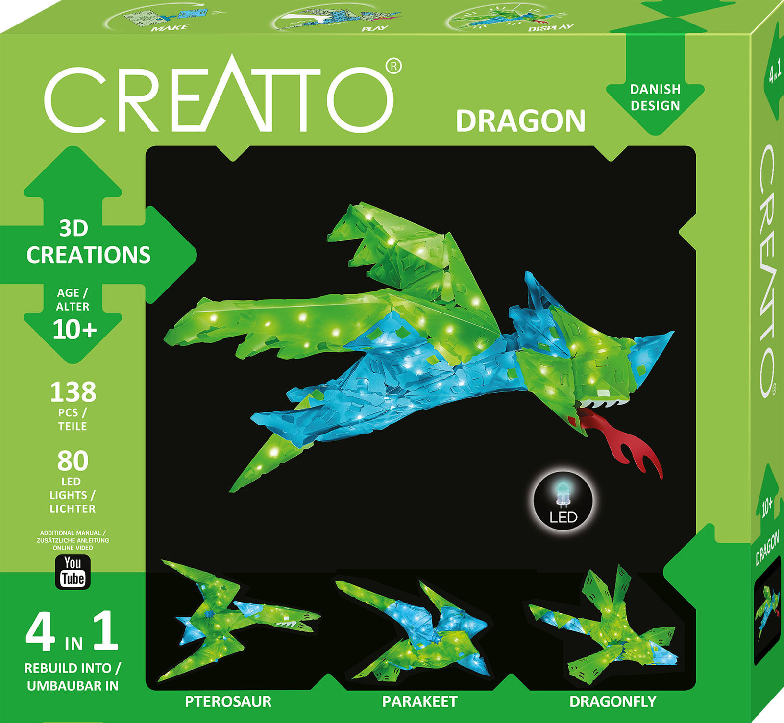 Kosmos CREATTO Draak en dieren puzzel voor kinderen vanaf 10 jaar