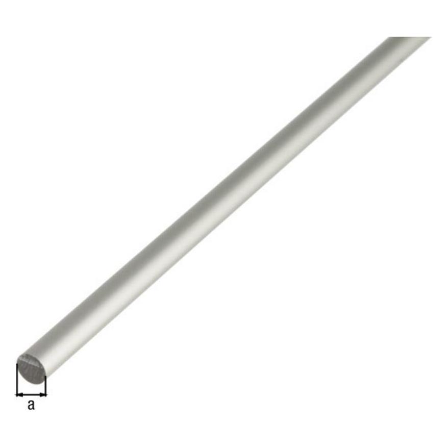 Magni Alberts 473310 Rundstange Aluminium, silberfarbig eloxiert 1000 x 5 mm (473310)