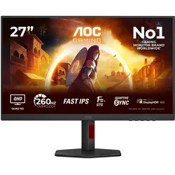 AOC Q27G4ZR (2560 x 1440 Pixel, 27"), Monitor, Schwarz