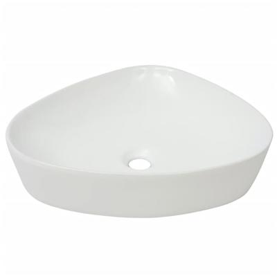 Helloshop26 - Keramik Eckwaschbecken Waschbecken Handwaschbecken Badezimmer 50,5 cm weiß 02_0002532