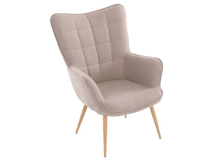 Sessel Uta Beige Webstoff