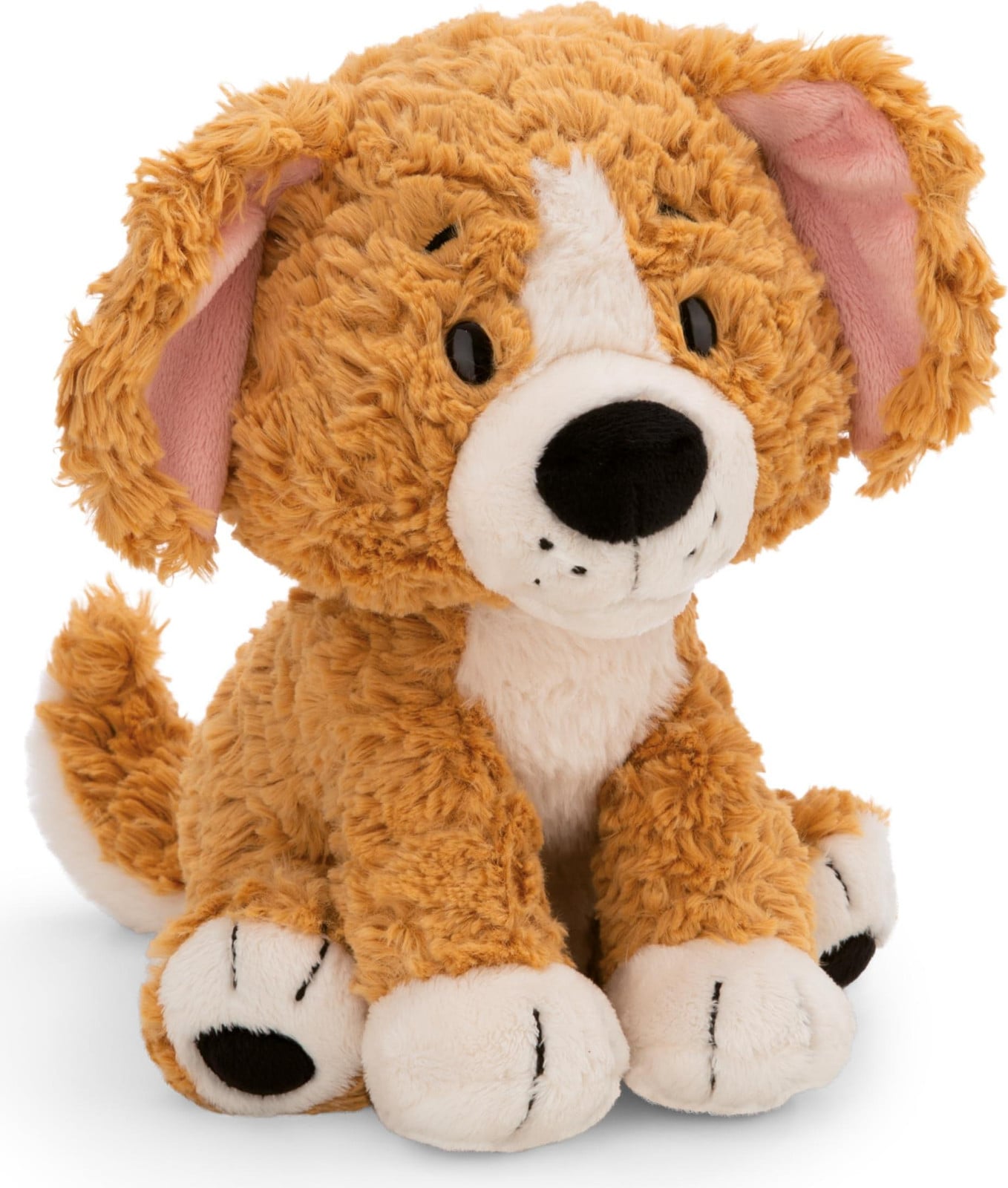 Nici knuffelhond zittend bruin 20 cm
