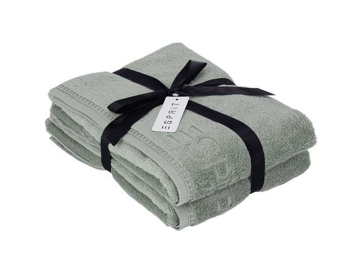 Esprit Duschtuch Daily Solid grün Baumwolle 67 x 140 cm - Duschtuch