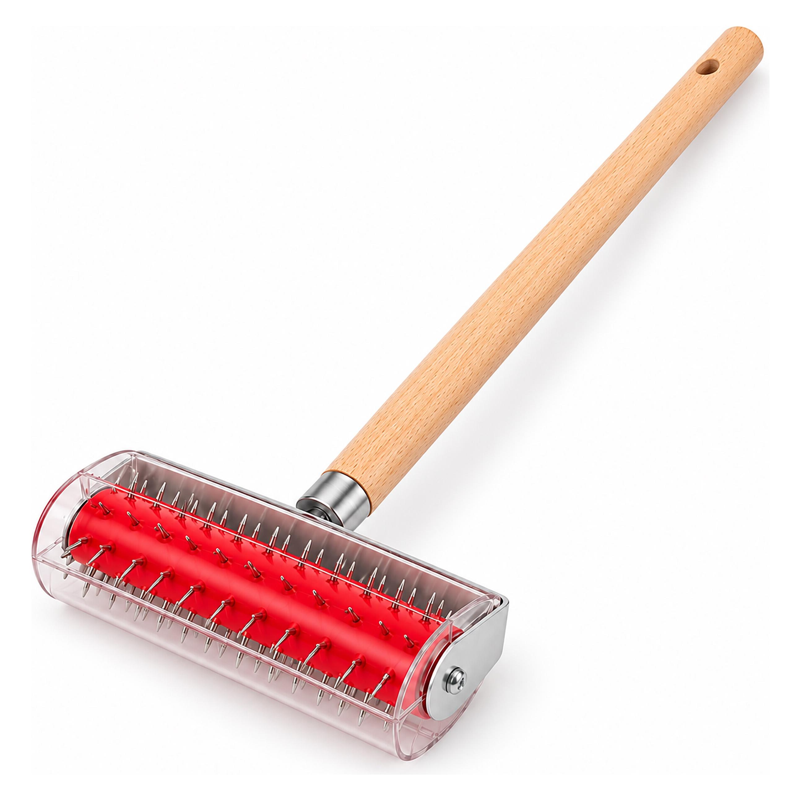 Relaxdays Stachelwalze Tapetenigel mit Holzgriff (15 cm) (10054602)