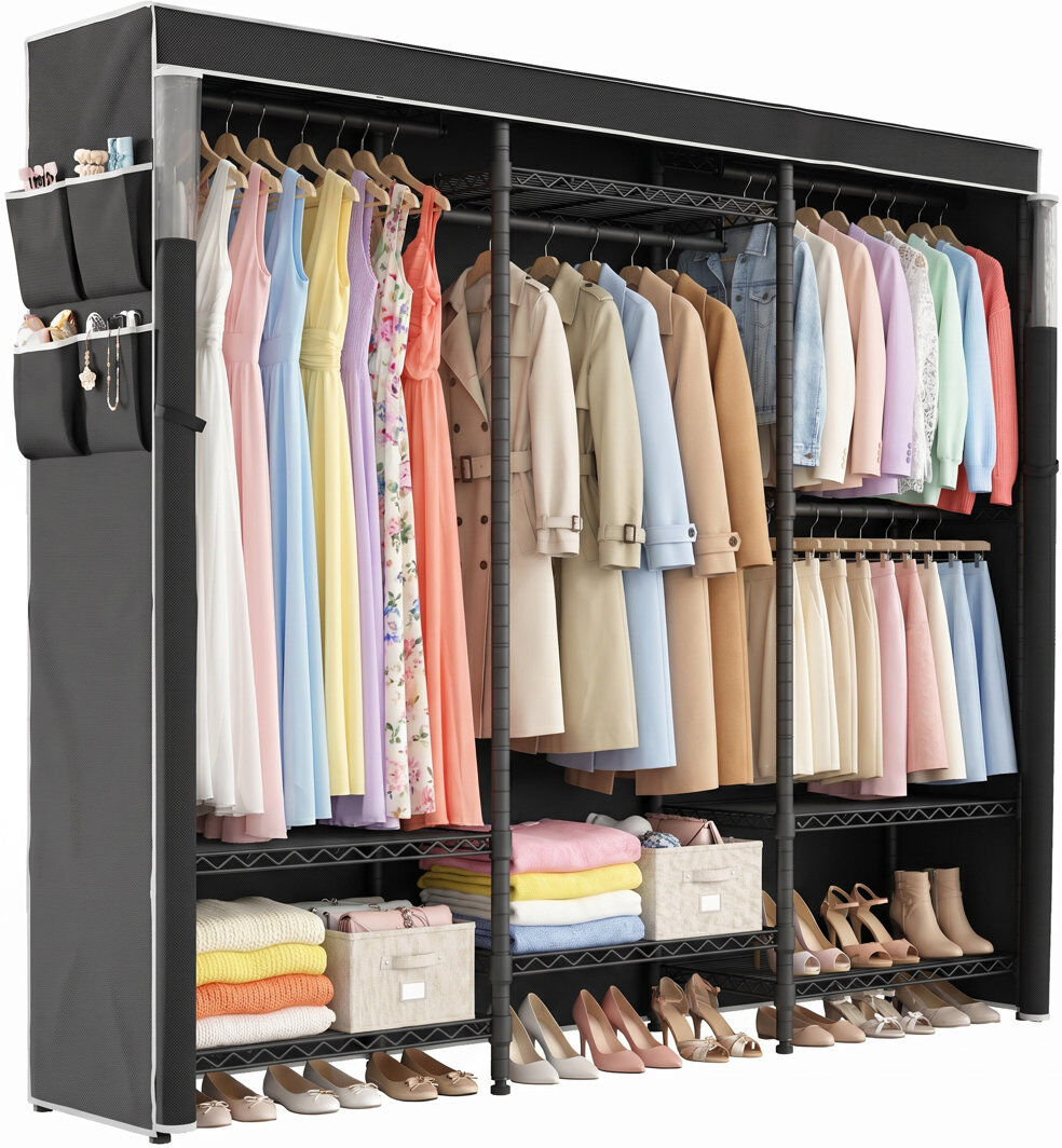 Rebrilliant 175 cm Clothes Rack