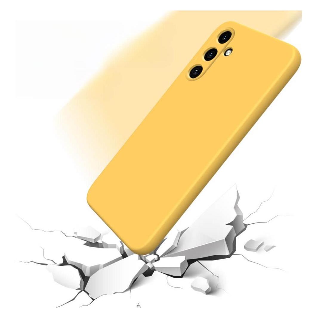 Cover-Discount Galaxy A15 - Silikon Gummi Hülle gelb (Samsung Galaxy A15) (660165639C)