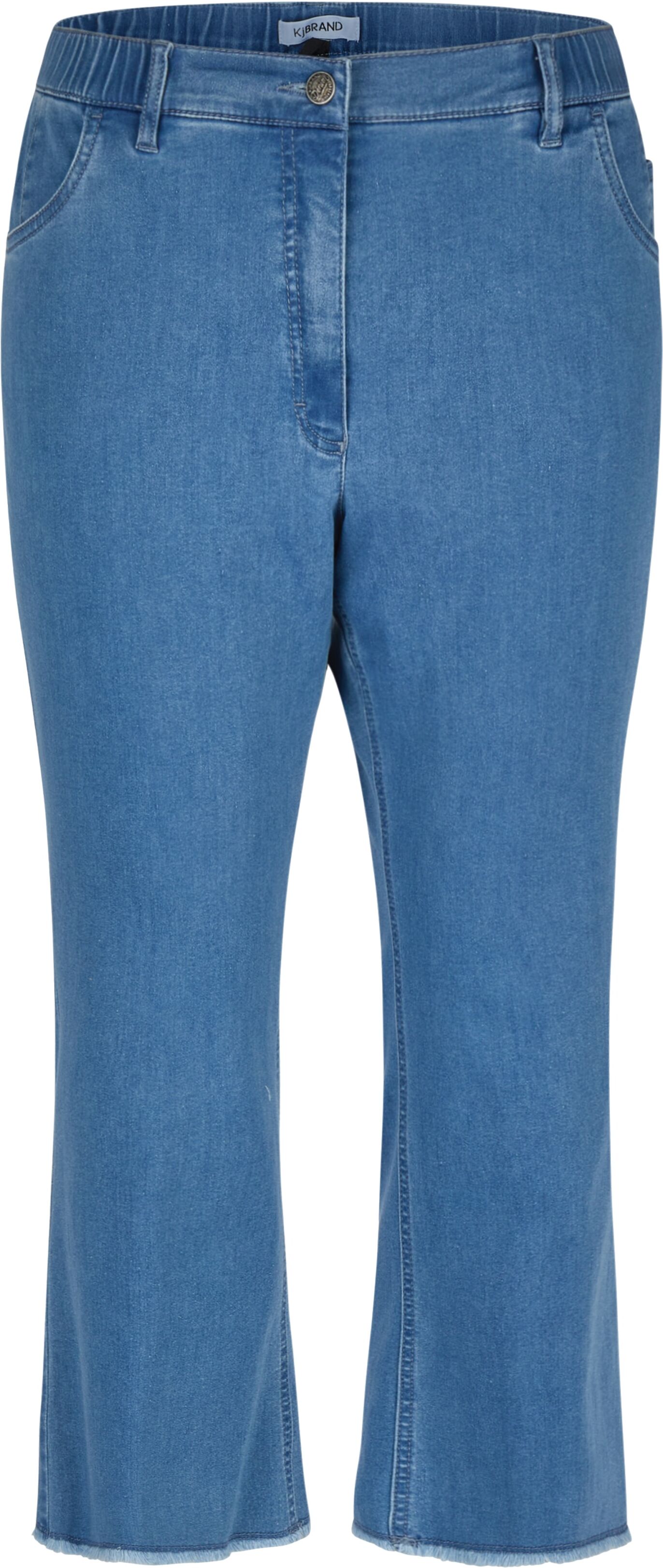 7/8-Jeans KJBRAND "KJBBetty Cropped", Damen, Gr. 42, N-Gr, blau (denim bleached), Denim/Jeans, Obermaterial: 71% Baumwolle, 25% Polyester, 4% Elasthan, bequem 7/8-Länge, Jeans 7/8-Jeans, Hochelastisches Material, behält die schöne Form ohne auszubeulen de