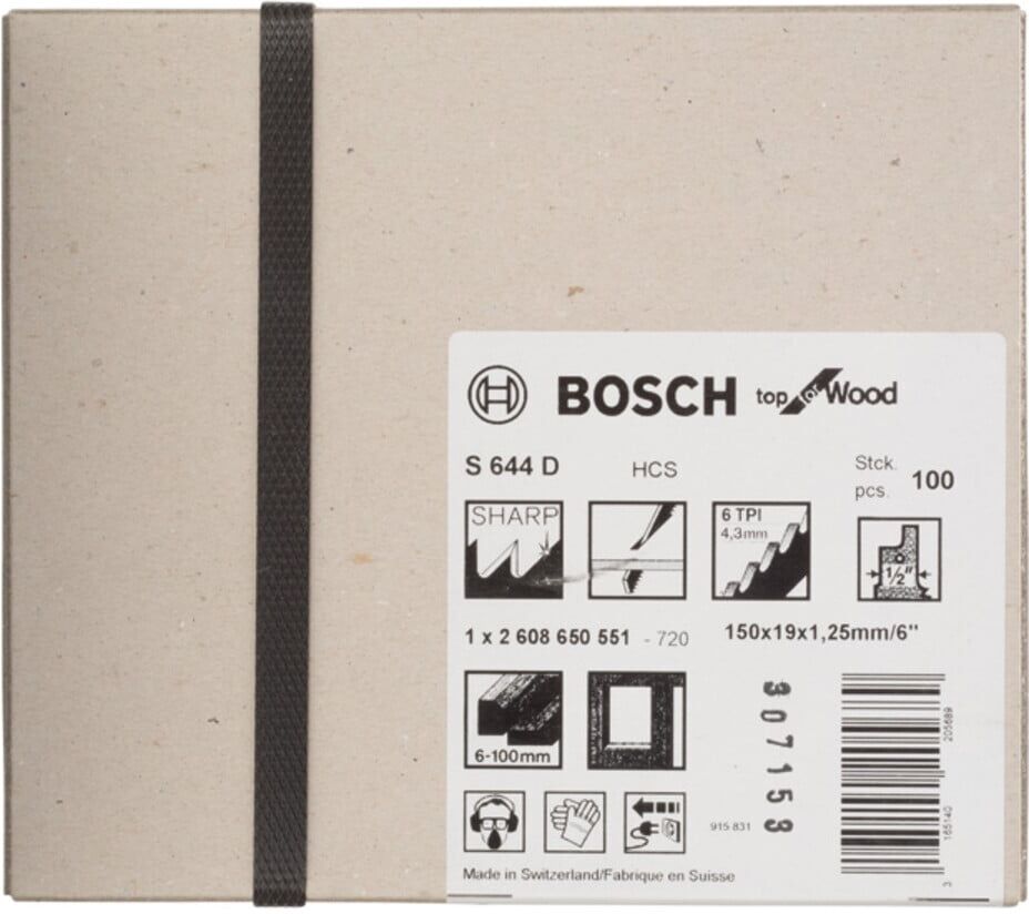 Bosch S 644 D Säbelsägeblatt Top for Wood für Holz, 2608650551)