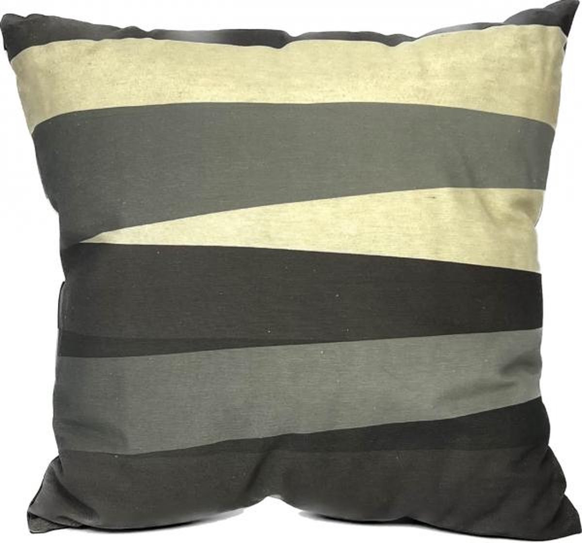 Madison sierkussen Crooked stripe grijs 45 x 45 cm