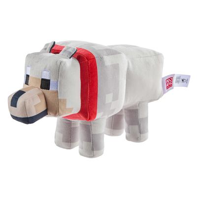 Plüschfigur MATTEL "Minecraft Gezähmter Wolf", grau, Plüschfiguren, Kinder