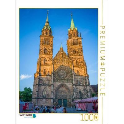 CALVENDO Puzzle Nürnberg - St. Lorenz Kirche | 1000 Teile Lege-Größe 64x48cm Foto-Puzzle für glückliche Stunden
