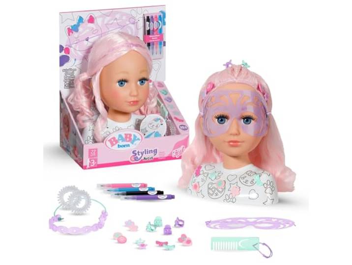 BABY Born Stylingkopf Kreativ mit Zubehör