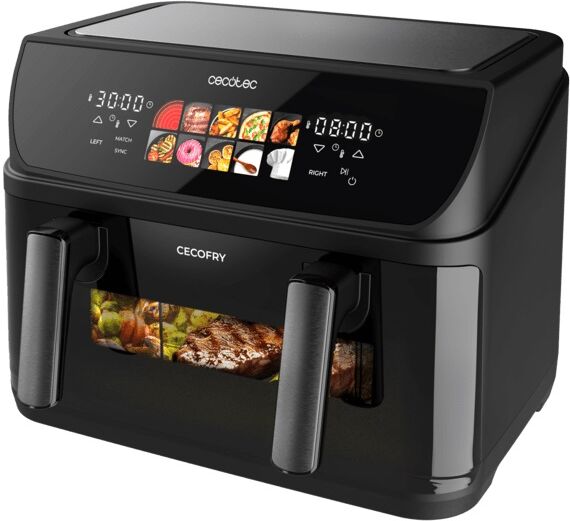 Fritadeira Air Fryer Cecofry&Grill Duoheat 1000 2200W 10L - CECOTEC