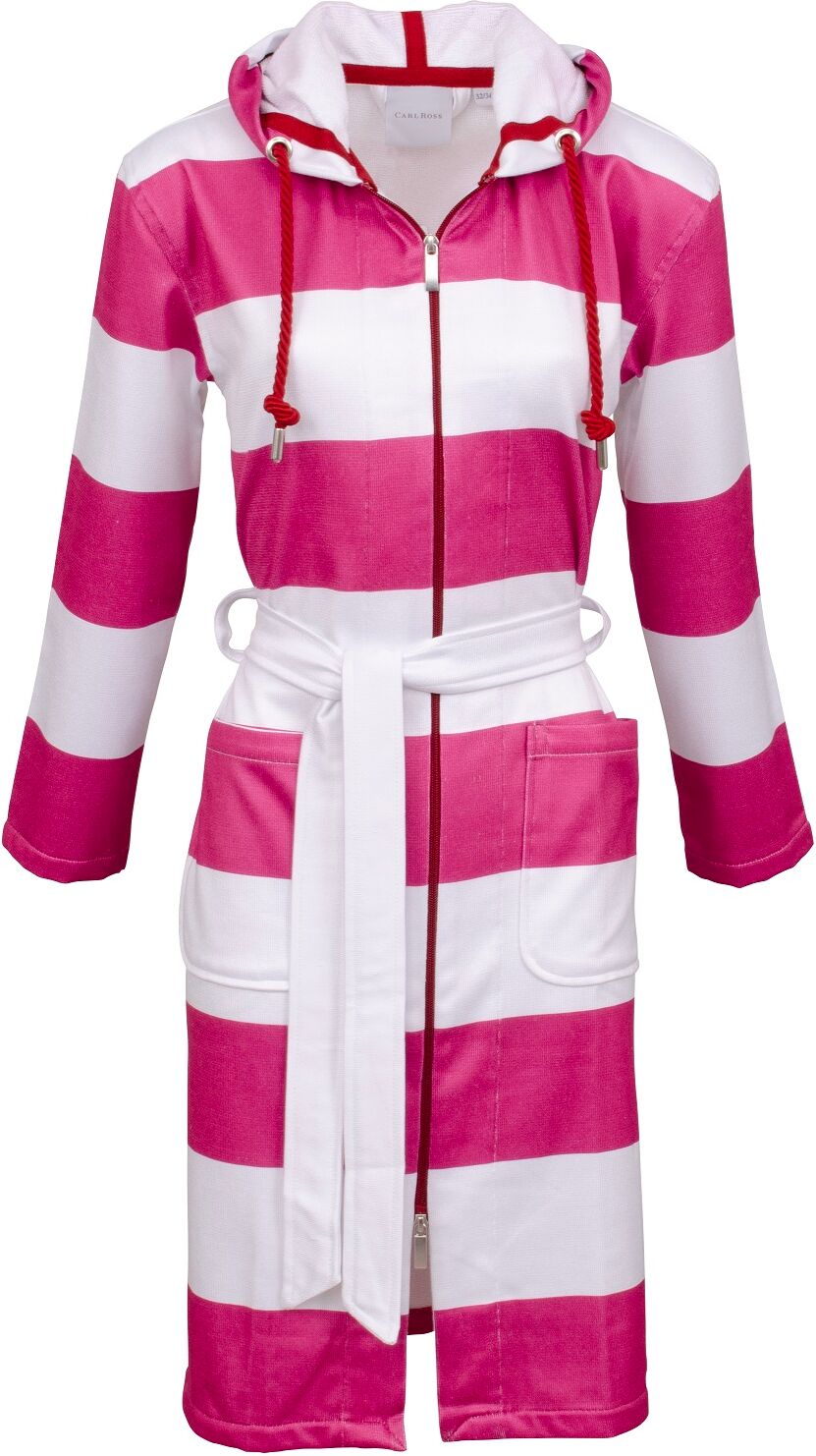 Carl Ross "wash&wear" 1 Stk. RV-Kapuze pink, weiß 40/42 L: 105cm