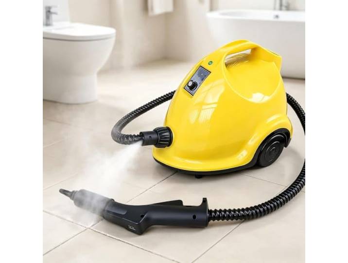 Großflächige Dampfreinigungsgeräte (Maschine + Mop) Niedrige Wasserschutzfunktion, funktionierender Dampfgarer für die Reinigung im Innenbereich