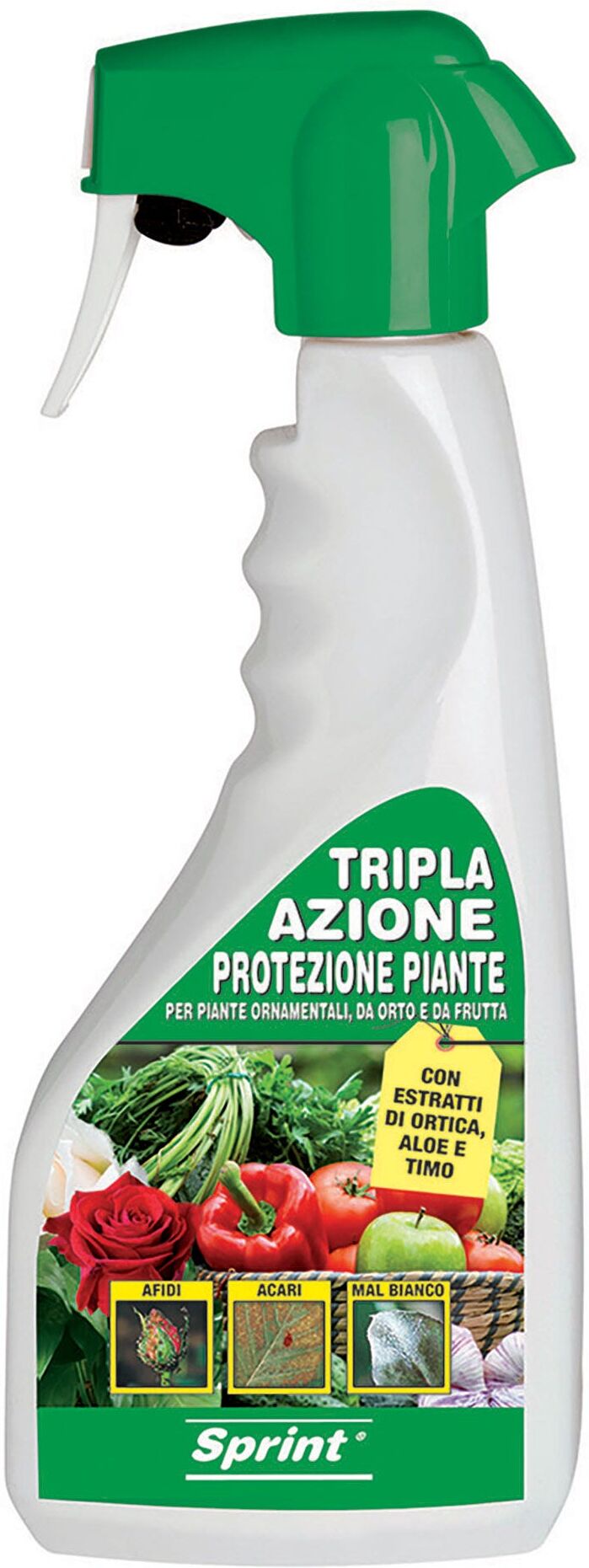 Sprint LIQUIDO PROTEZIONE PIANTE  TRIPLA AZIONE PROTEGGE DA MALATTIE AFIDI E ACARI 500 ml
