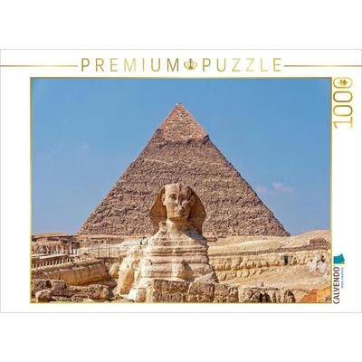 CALVENDO Puzzle Cheops-Pyramide und Sphinx | 1000 Teile Lege-Größe 64x48cm Foto-Puzzle für glückliche Stunden