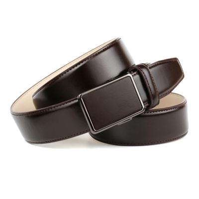 Ledergürtel ANTHONI CROWN, Herren, Gr. 95, braun, Leder, unifarben, Gürtel Ledergürtel, für Anzüge in Dunkelbraun