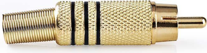 Nedis CAGP24900BK RCA kabels, Zwart en Goud, 10 stuks
