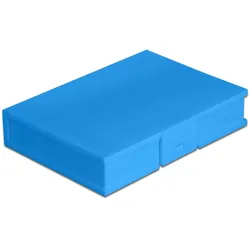 DELOCK Schutzbox für 3.5" HDD blau