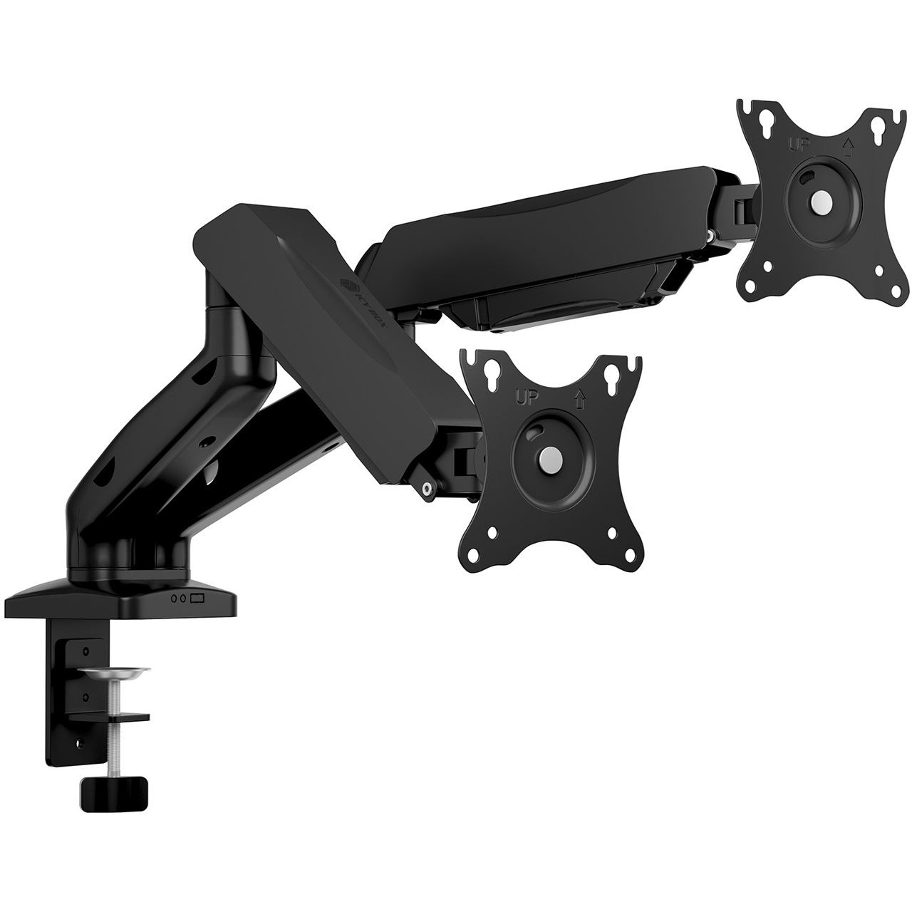 ICY BOX Mount Dual Monitor Arm 32" greySil
