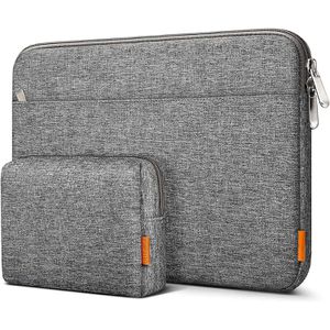 Inateck Laptophülle LB01005-13, bis 13,3 Zoll, Polyester, grau, inklusive Zubehörtasche, wasserabweisend