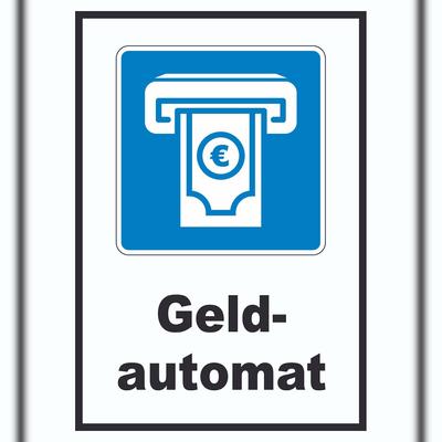 HB-Druck Geldautomat Schild A2 (420x594mm)
