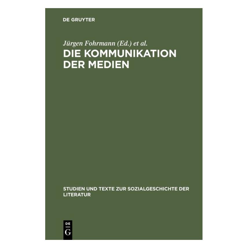 De Gruyter Kommunikation der Medien (Deutsch, 2004) (67827772)