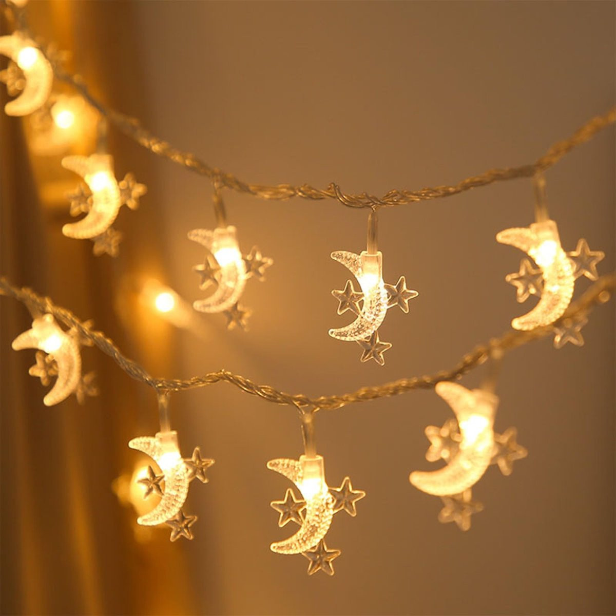 Dailygoods Lichtketting met Maan en Sterren voor Decoratie