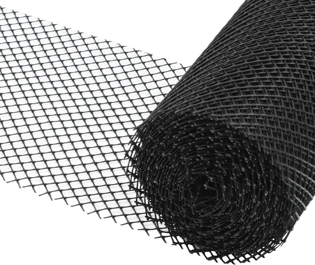 vidaXL Maille de gouttière 4 pcs avec clips PEHD 1,08 ㎡