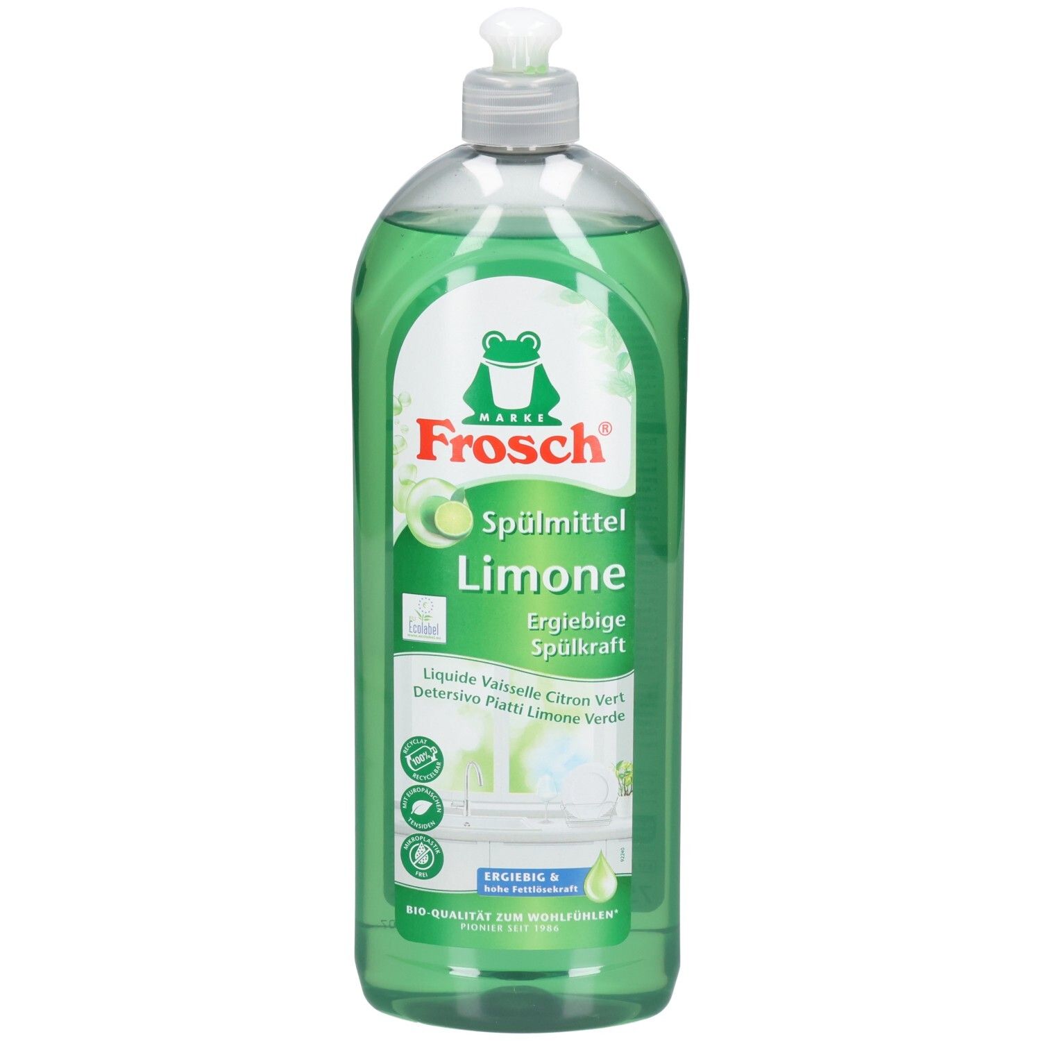 Frosch Spülmittel Limone Fl 750 ml Flüssigkeit