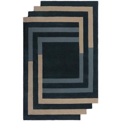 Wollteppich FLAIR RUGS "Labyrinth Shaped", grün, B:150cm H:10mm L:240cm, Wolle, Teppiche, Schall- und Wärmedämmung