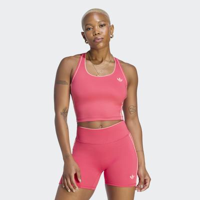 Tanktop ADIDAS PERFORMANCE "ADIDAS ORIGINALS SPORT", Damen, Gr. XS, power pink, Obermaterial: 79% Polyester, 21% Elasthan, eckiger Ausschnitt, Tops Tanktop, Eng anliegend geschnittenes Sport Tanktop, CLIMACOOL