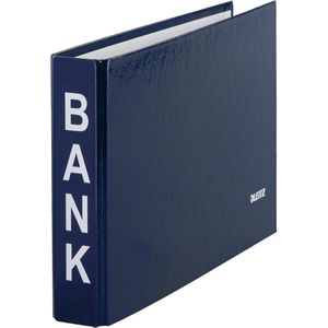 Leitz 1002-00-35 Bankordner, A6 quer, für Kontoauszüge, blau