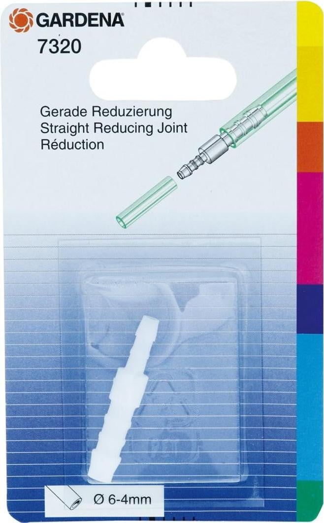 Gardena Reductiestuk van 6 mm naar 4 mm, wit