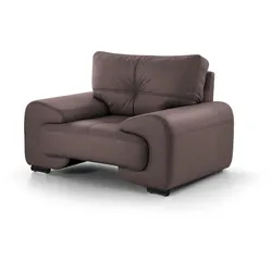 RELAXSESSEL Omega aus Kunstleder, Dunkelbraun