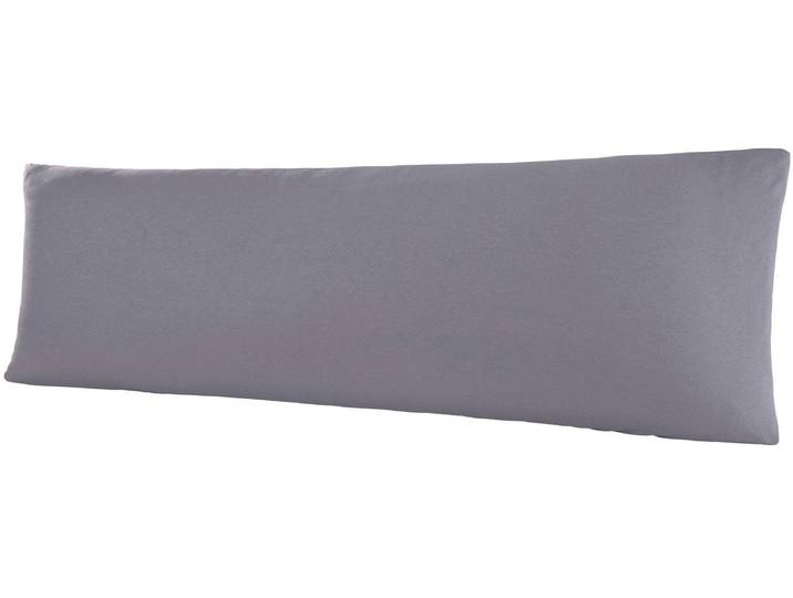 Kissenbezug BELLANA Mako-Jersey , grau, B:40cm L:140cm, Jersey, Obermaterial: 100% Baumwolle, Kissenbezüge, Kissenbezug, für Seitenschläferkissen