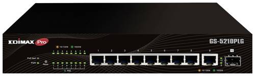EDIMAX GS-5210PLG GS-5210PLG Netzwerk Switch 8 + 2 Port 20 GBit/s PoE-Funktion