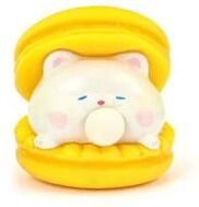 Inspired Finds Creative Animal Bubble Burger Squishy Toy Stress Relief & Fun Pinch Toy yellow Cat
