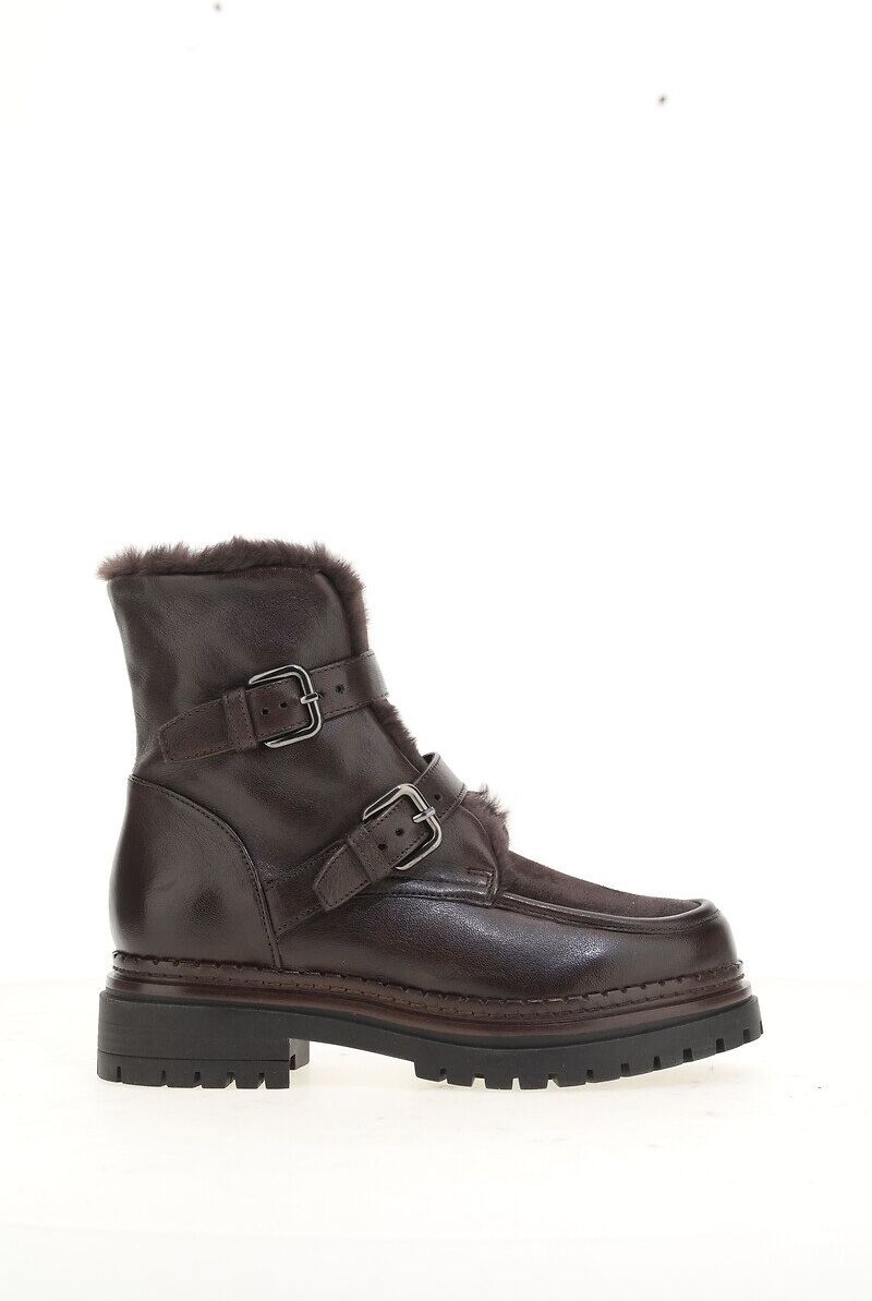 MJUS Boots en cuir fourrées