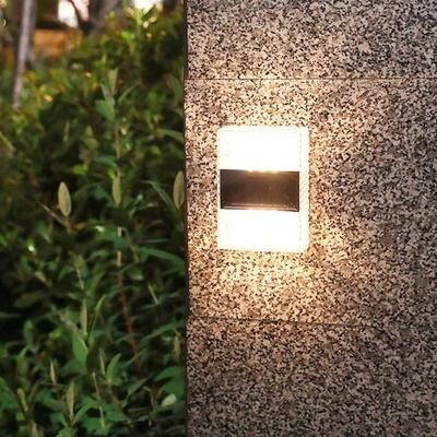 Everyday Crate Solar Garden Lights IP65 Waterproof Outdoor Solar Pathway Light With 6 LED Glow warm Light