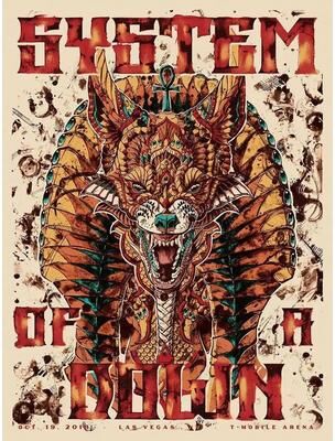 Inspired Finds System Of A Down Canvas Poster Set Heavy Metal Album Wall Art Decor hypnotize Album Cover Poster 15.75x23.62in Unframed