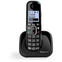 Amplicomms BigTel 1500 DECT-Mobilteil Freisprechen, für Hörgeräte kompatibel, Wahlwiederholung LED-Display Schwarz ATL1423327
