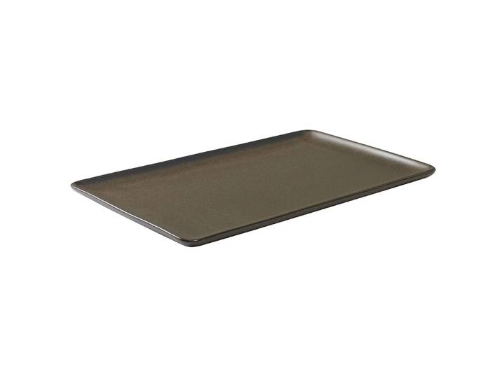 Aida Assiette 31,5 x 20 cm Raw Metallic brown