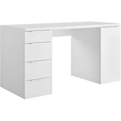 Schreibtisch ESTI (BHT 146x75x60 cm) - weiß - BHT 146x75x60 cm