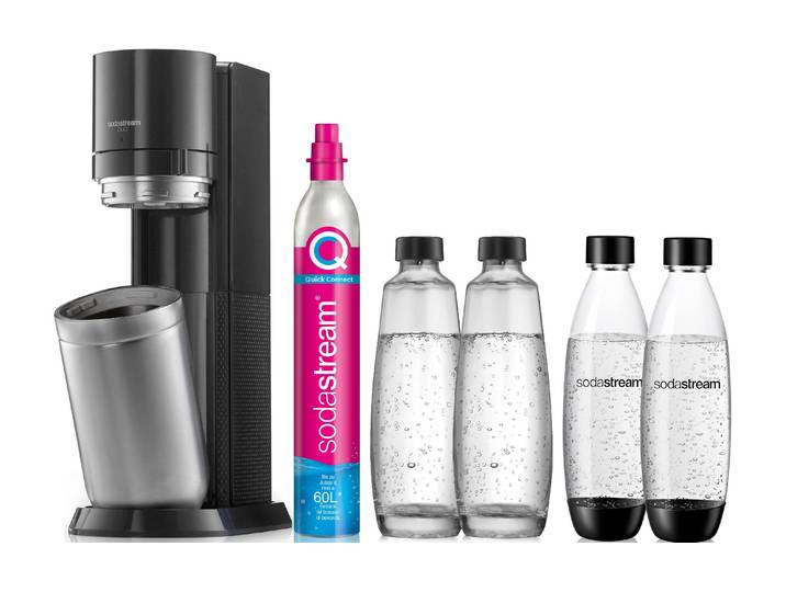 SODASTREAM Wassersprudler DUO Megap , schwarz, B:15,5cm H:44cm T:28cm, Wassersprudler, Wassersprudler