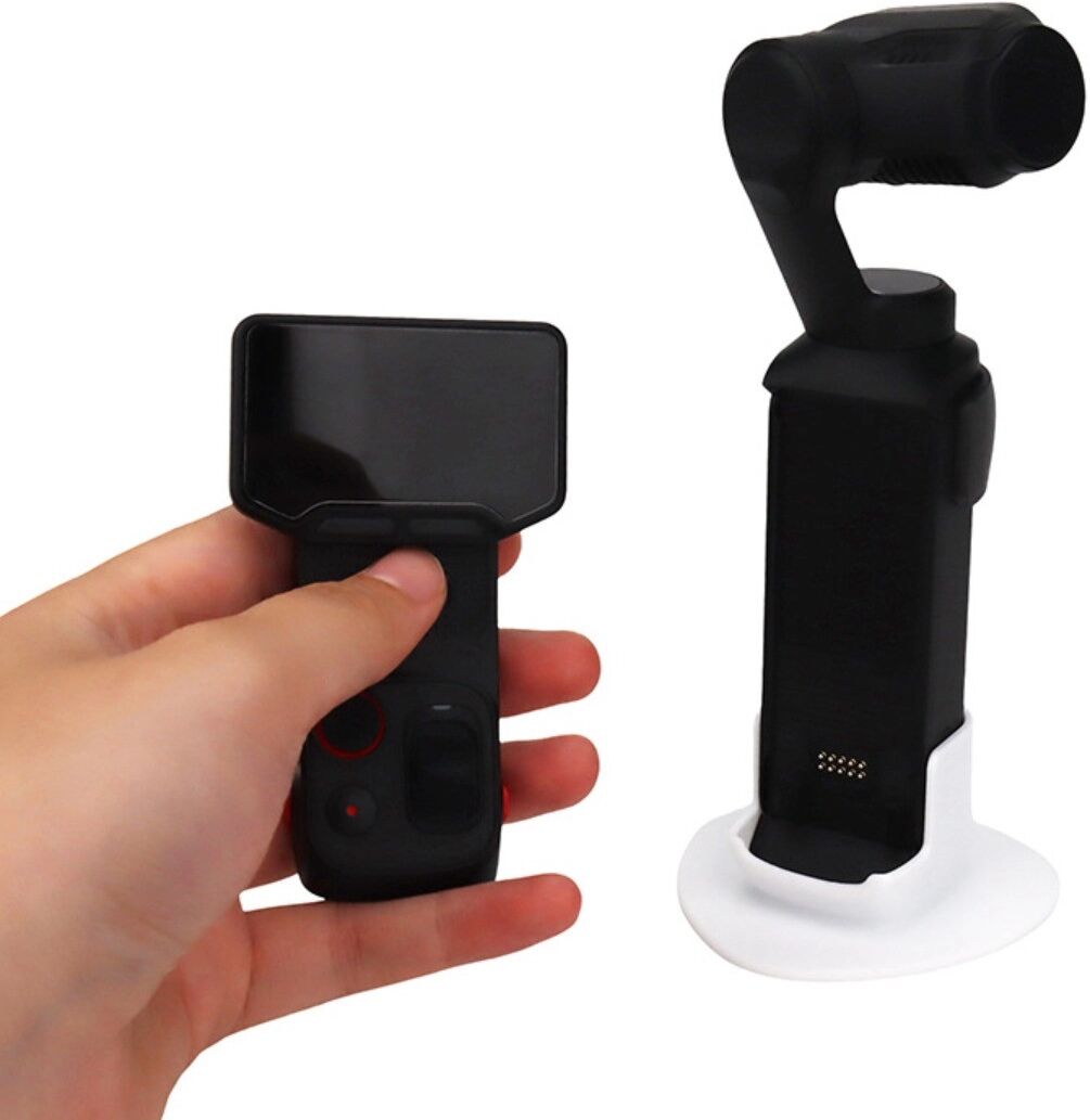 INF Einzel-Basis kompatibel mit Insta360 Luna Ultra – ABS rutschfeste, flache Desktop-Stütze Weiß