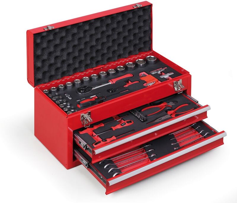 B2B Partner Werkzeugkoffer mit Inhalt, 243 x 520 x 218 mm