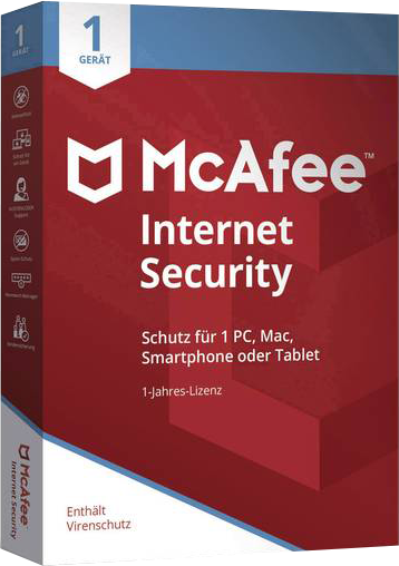 McAfee Internet Security 5 Geräte / 3 Jahre MCISUNL1J
