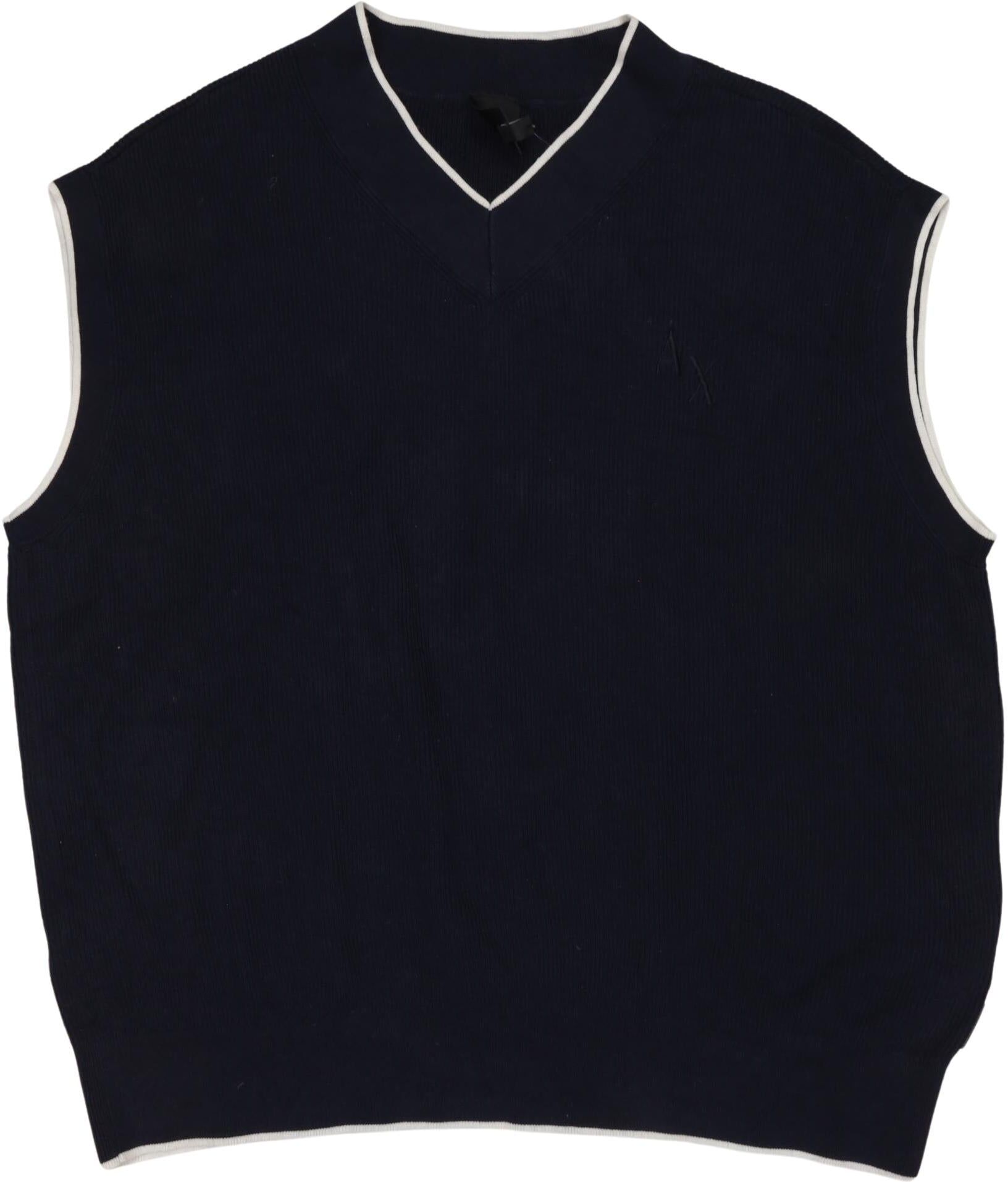 AX Armani Exchange Herren Pullover, Marineblau, Gr. Xxl, Baumwolle - Second Hand